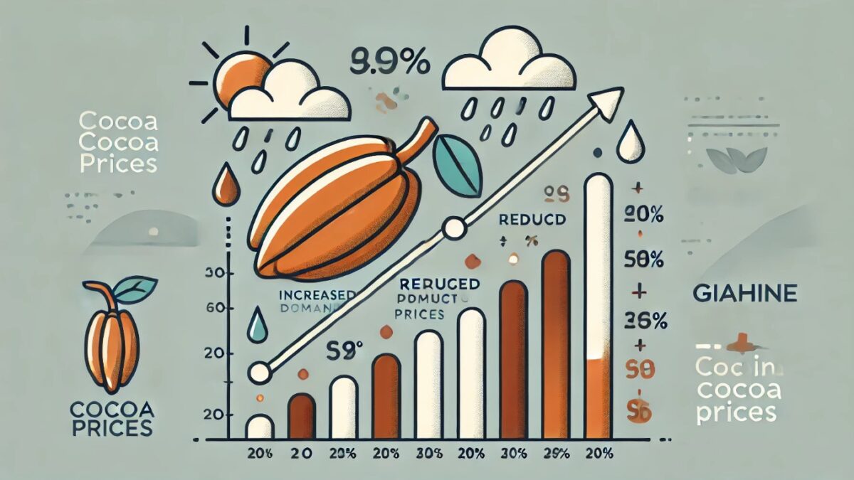 افزایش قیمت جهانی کاکائو